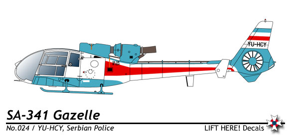 схема вертолета Eurocopter AS341 Gazelle